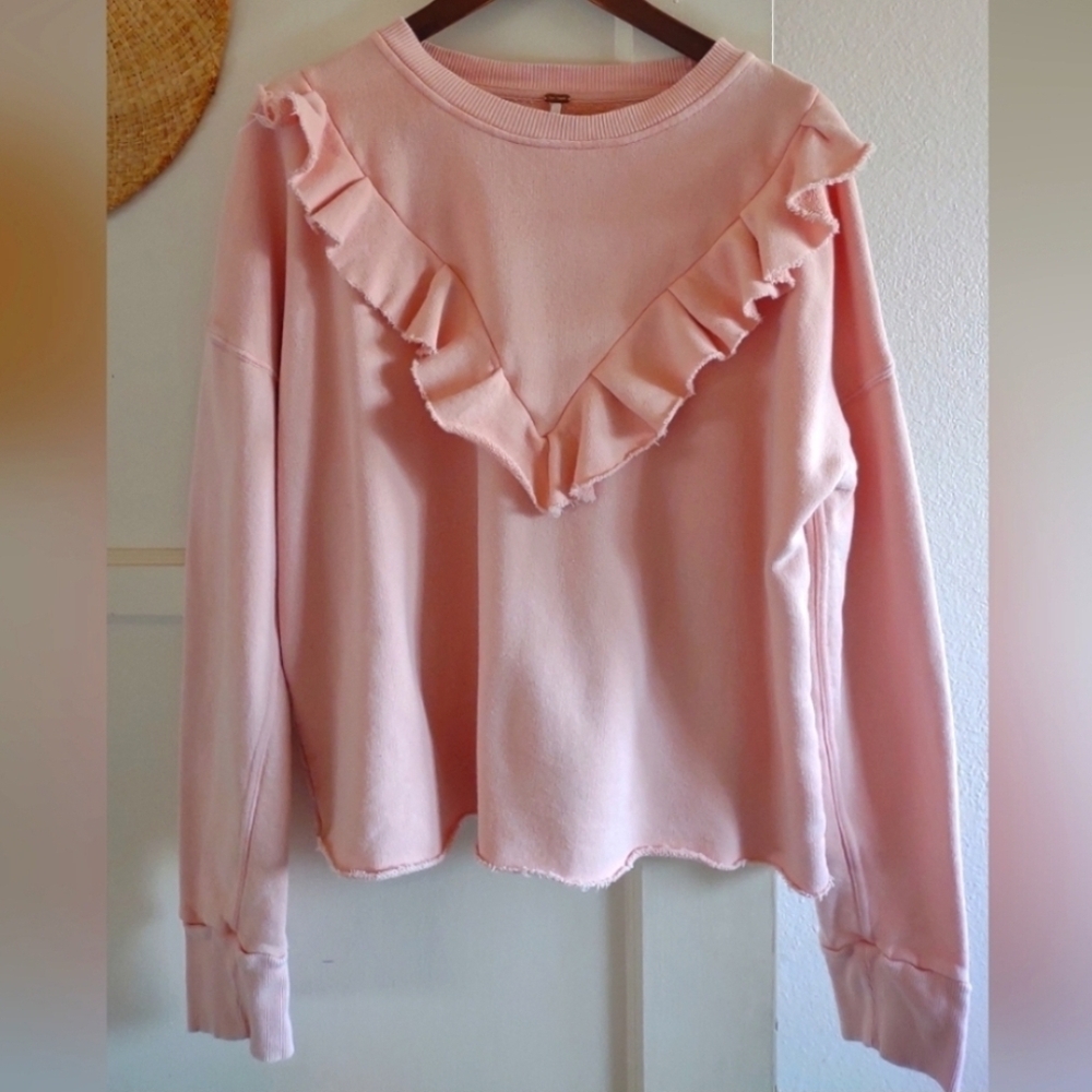 Free People Ruffle Sweatshirt - Picture 5 of 5